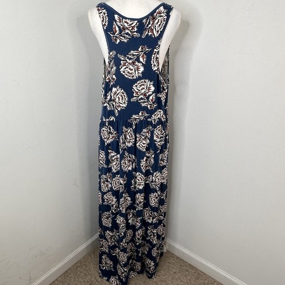 Matilda Jane Women's Floral Print Dress Maxi Sleeveless Tank Blue XXL #27690D - Picture 5 of 7